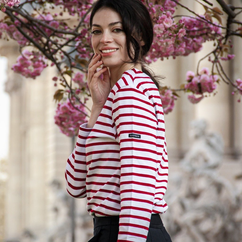 Marinière Originale - Femme Rouge - Gauvain Paris -GV-PR-H-R-0-GV-PR-H-R-1-GV-PR-H-R-2-GV-PR-H-R-3-GV-PR-H-R-4